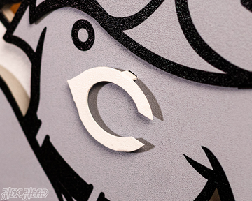 MONOCHROME -- Cincinnati Reds Mr. Red 3D Metal Wall Art