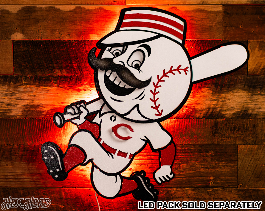 Cincinnati Reds Mr. Red 3D Metal Wall Art
