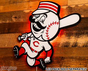 Cincinnati Reds Mr. Red 3D Metal Wall Art