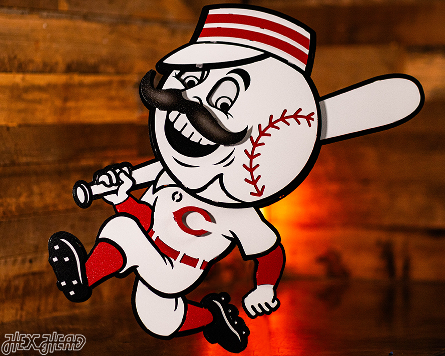 Cincinnati Reds Mr. Red 3D Metal Wall Art