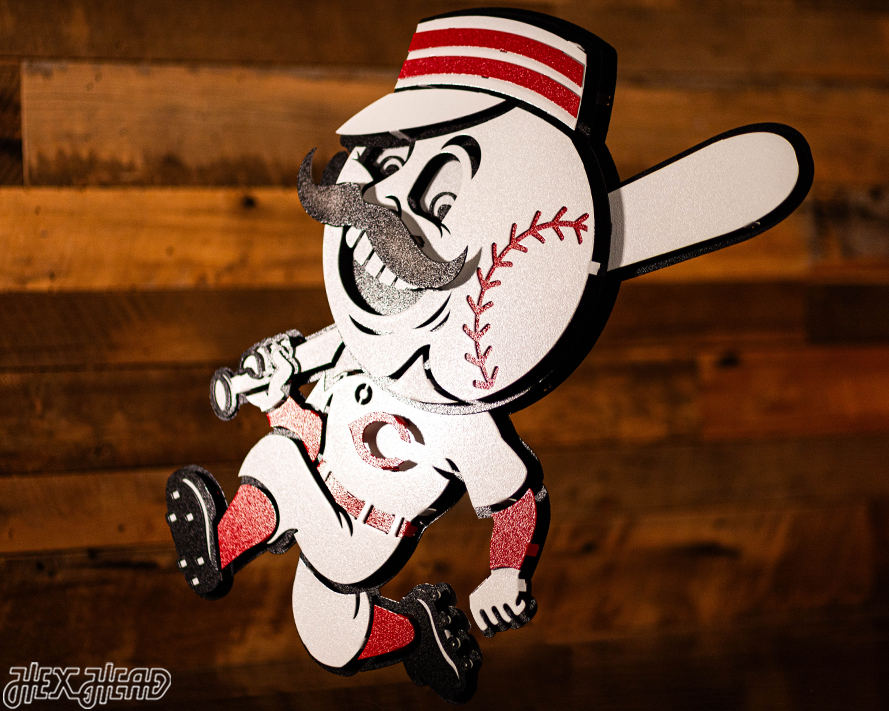 Cincinnati Reds Mr. Red 3D Metal Wall Art