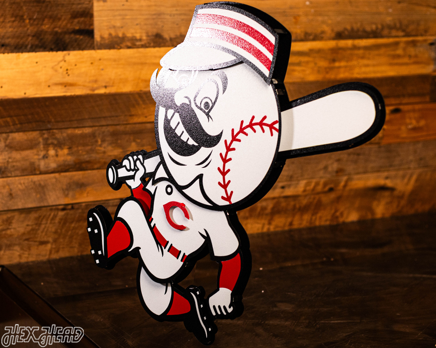 Cincinnati Reds Mr. Red 3D Metal Wall Art