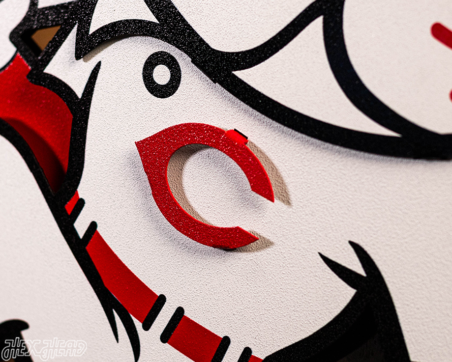 Cincinnati Reds Mr. Red 3D Metal Wall Art