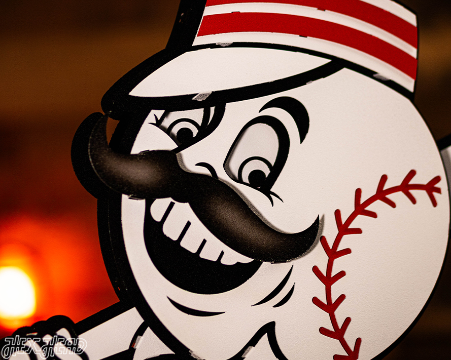 Cincinnati Reds Mr. Red 3D Metal Wall Art