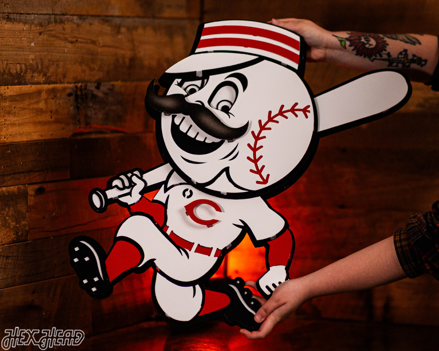 Cincinnati Reds Mr. Red 3D Metal Wall Art