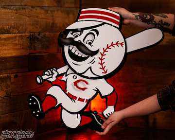 Cincinnati Reds Mr. Red 3D Metal Wall Art