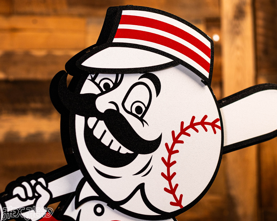 Cincinnati Reds Mr. Red 3D Metal Wall Art