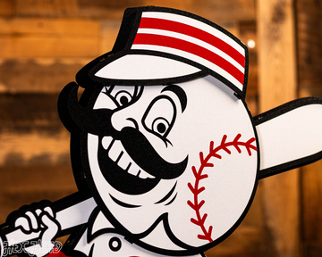 Cincinnati Reds Mr. Red 3D Metal Wall Art
