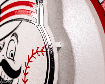 Cincinnati Reds DYNASTY - World Series  Wins w/ Replaceable Icon Plate 3D Vintage Metal Wall Art