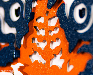 Detroit Tigers Crest Logo 3D Metal Wall Art