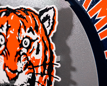 Detroit Tigers DYNASTY - World Series  Wins w/ Replaceable Icon Plate 3D Vintage Metal Wall Art