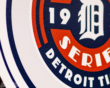 VARSITY Collection- SINGLE Layer 1935 World Series Detroit Tigers Metal Wall Art