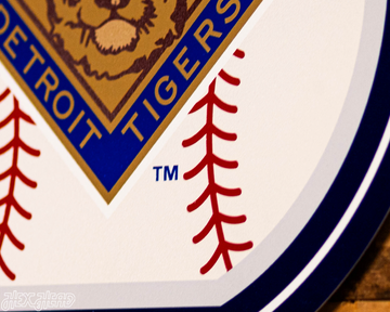 VARSITY Collection- SINGLE Layer 1945 World Series Detroit Tigers Metal Wall Art