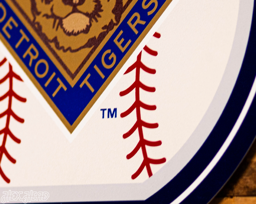 VARSITY Collection- SINGLE Layer 1945 World Series Detroit Tigers Metal Wall Art