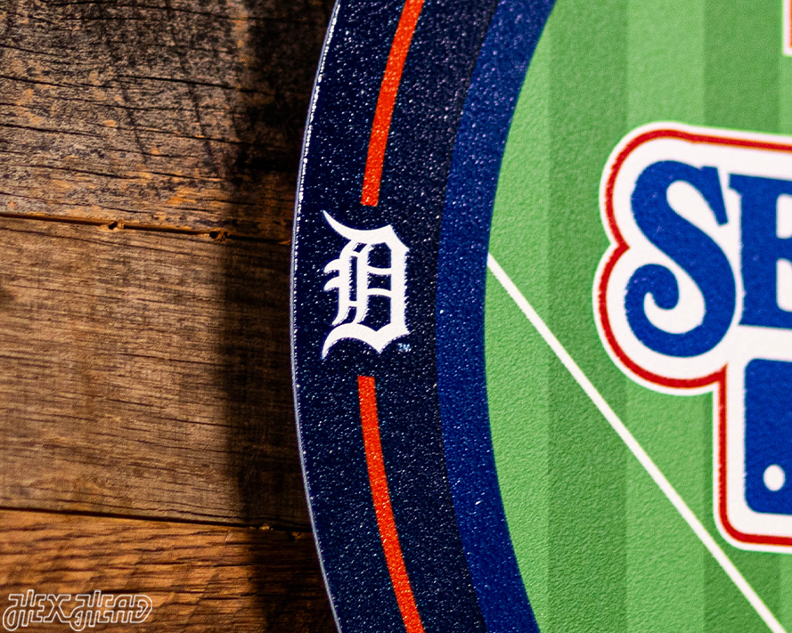 VARSITY Collection- SINGLE Layer Detroit Tigers World Series Metal Wall Art