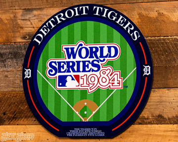 VARSITY Collection- SINGLE Layer Detroit Tigers World Series Metal Wall Art