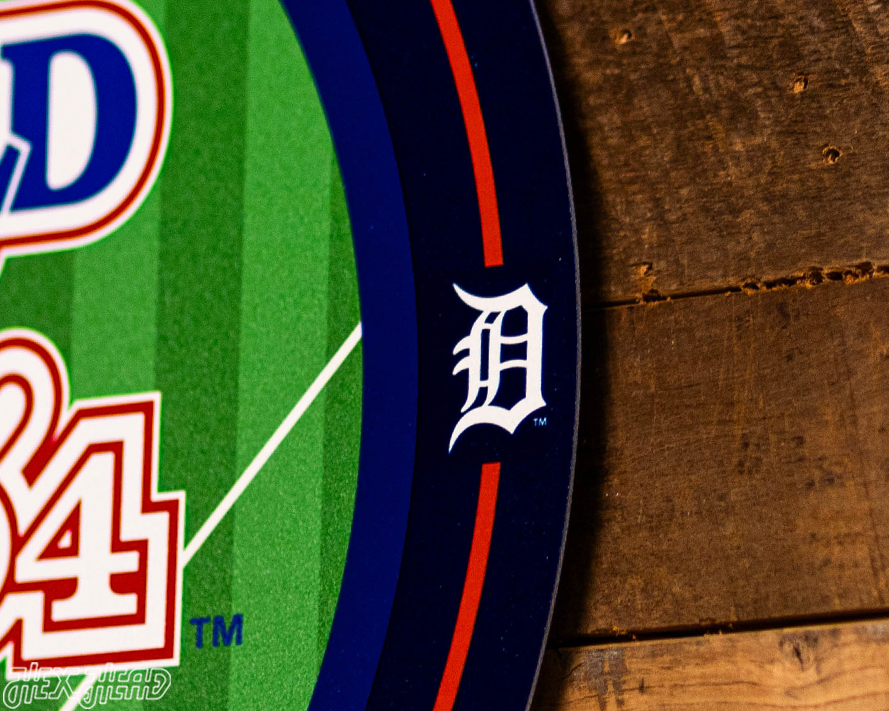 VARSITY Collection- SINGLE Layer Detroit Tigers World Series Metal Wall Art