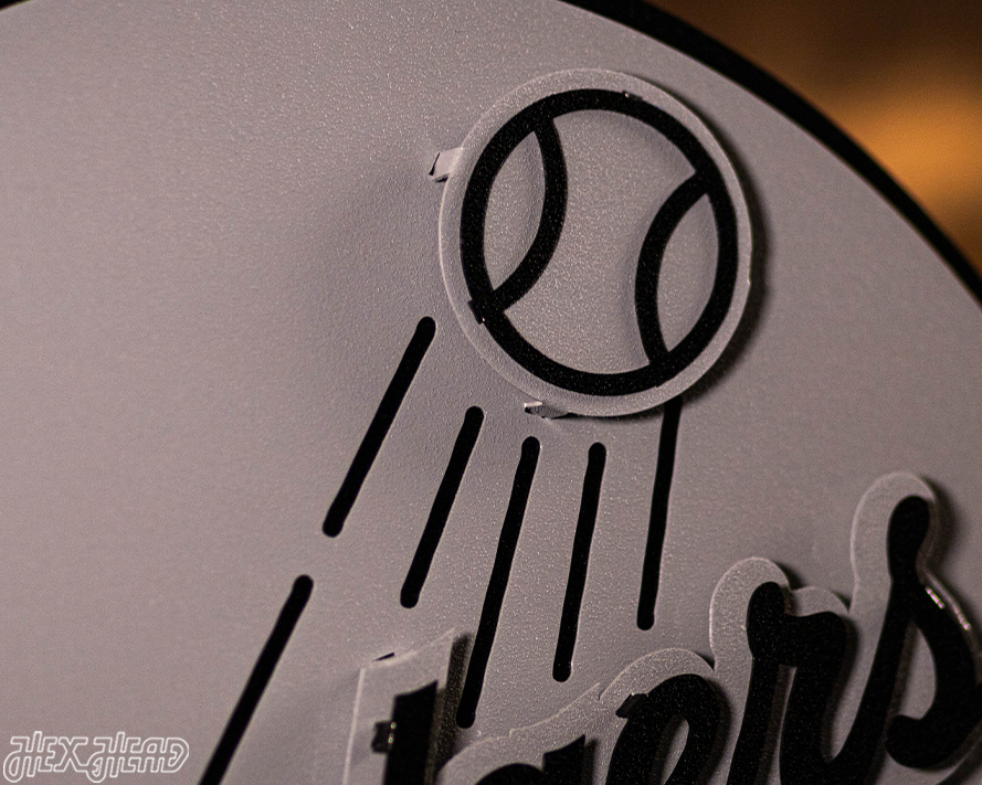MONOCHROME -  Los Angeles Dodgers Crest 3D Metal Artwork