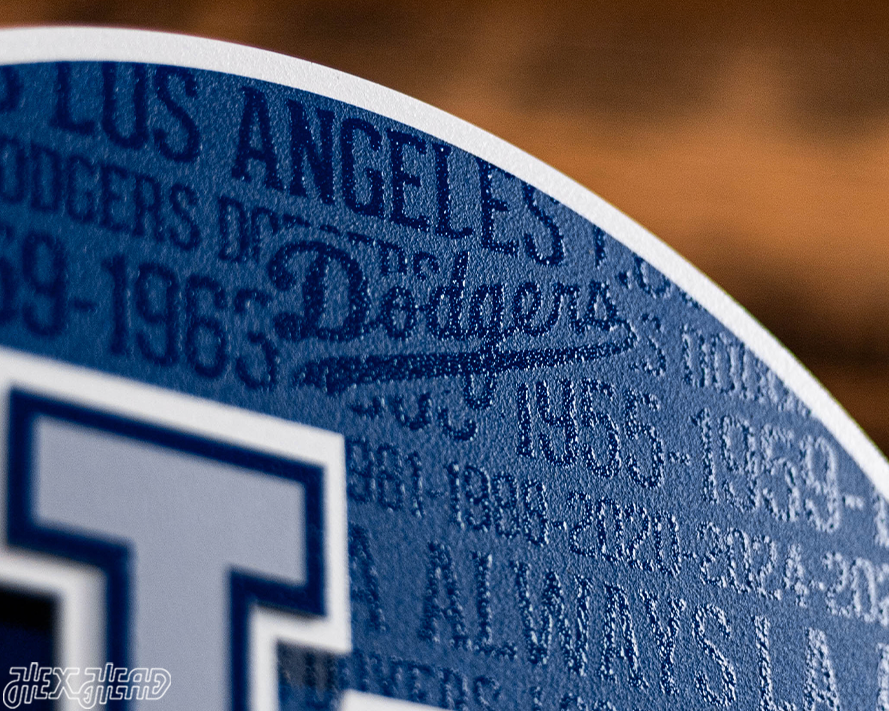 Los Angeles Dodgers CRAFT SERIES 3D Embossed Metal Wall Art