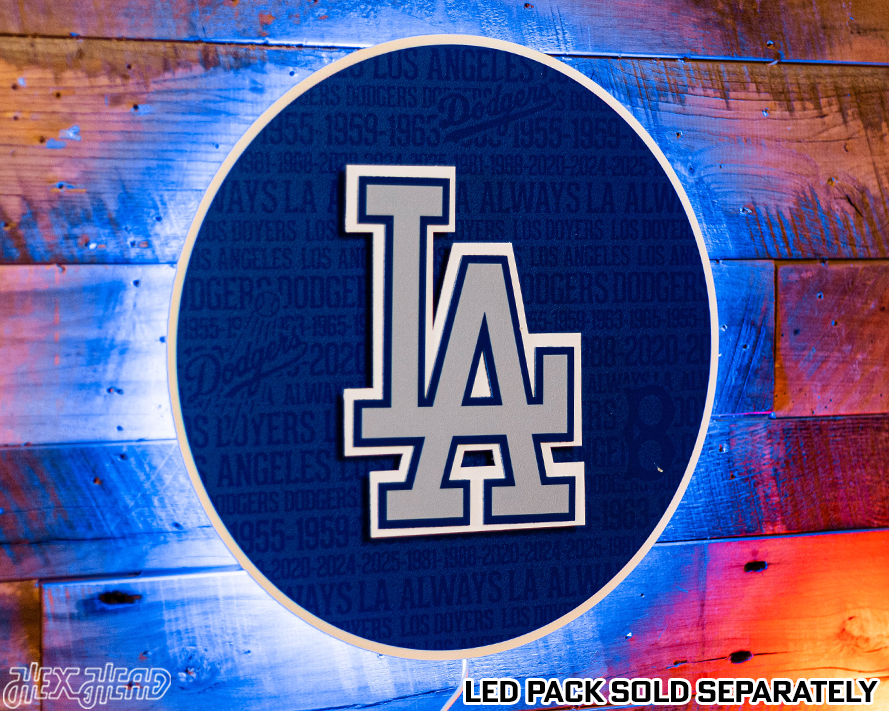 Los Angeles Dodgers CRAFT SERIES 3D Embossed Metal Wall Art