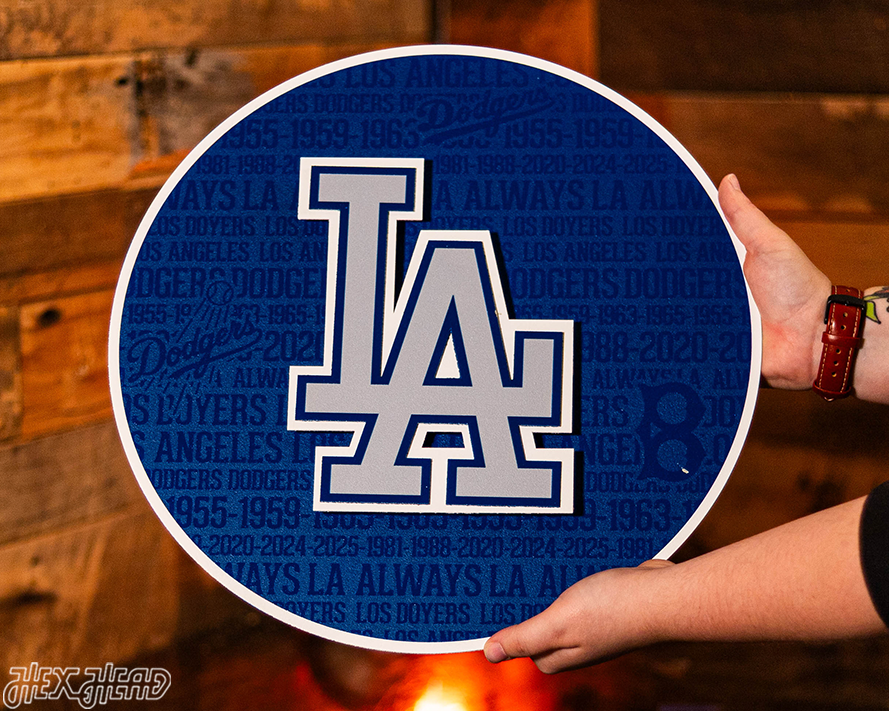 Los Angeles Dodgers CRAFT SERIES 3D Embossed Metal Wall Art