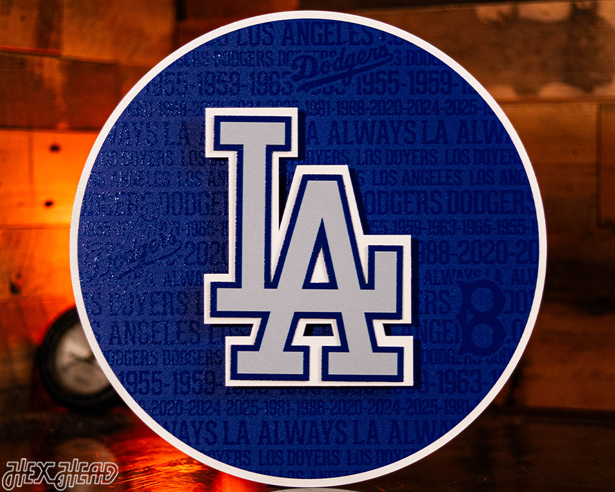 Los Angeles Dodgers CRAFT SERIES 3D Embossed Metal Wall Art