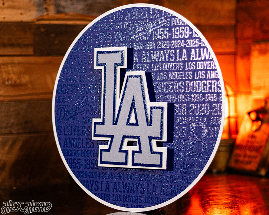 Los Angeles Dodgers CRAFT SERIES 3D Embossed Metal Wall Art