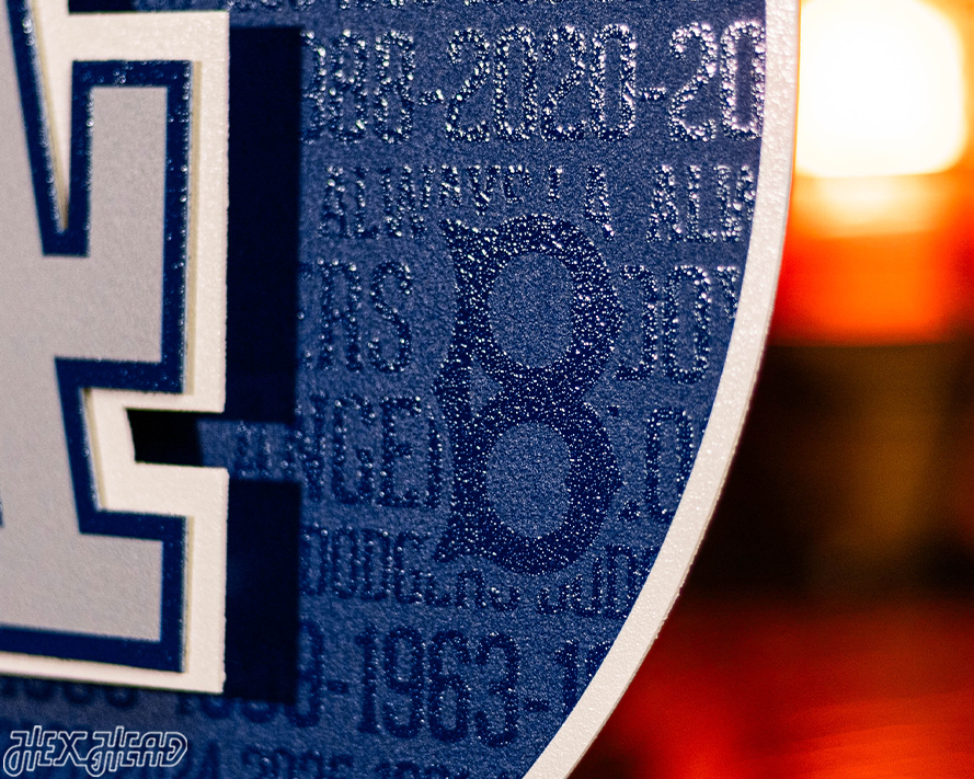 Los Angeles Dodgers CRAFT SERIES 3D Embossed Metal Wall Art