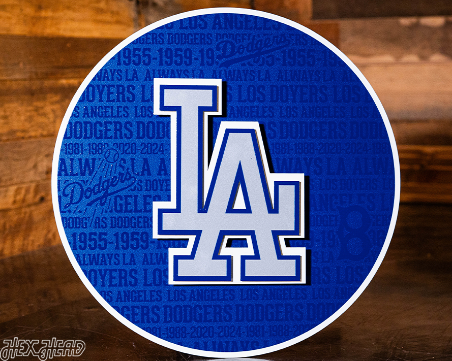 Los Angeles Dodgers CRAFT SERIES 3D Embossed Metal Wall Art