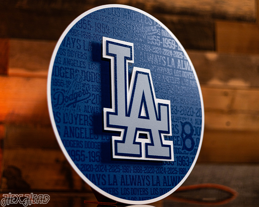 Los Angeles Dodgers CRAFT SERIES 3D Embossed Metal Wall Art