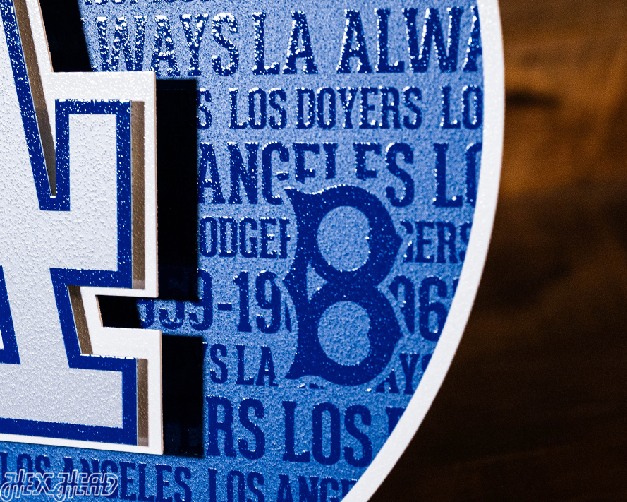 Los Angeles Dodgers CRAFT SERIES 3D Embossed Metal Wall Art