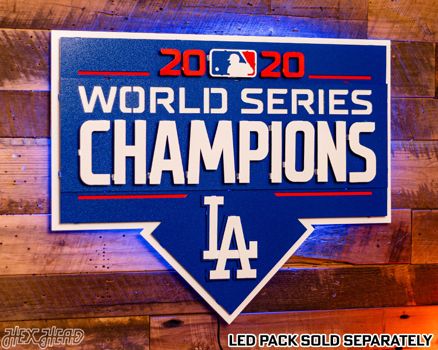 Los Angeles Dodgers 2020 World Series Champions 3D Metal Wall Art