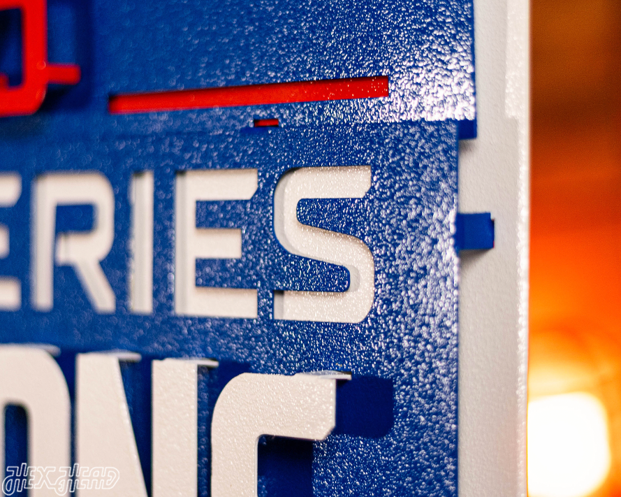 Los Angeles Dodgers 2020 World Series Champions 3D Metal Wall Art