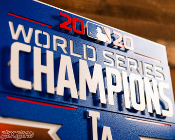 Los Angeles Dodgers 2020 World Series Champions 3D Metal Wall Art