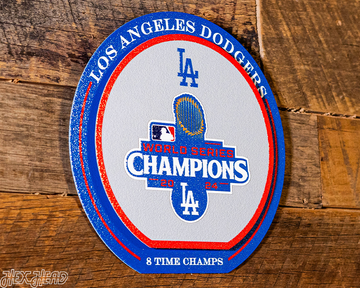 Los Angeles Dodgers 2024 World Series "Double Play" On the Shelf or on the Wall Art