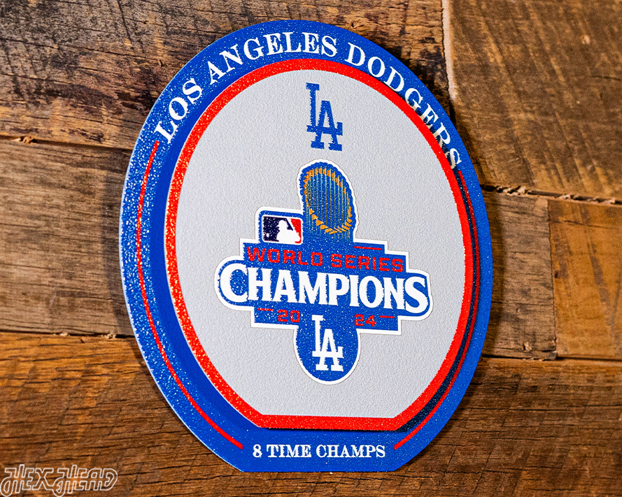 Los Angeles Dodgers 2024 World Series "Double Play" On the Shelf or on the Wall Art