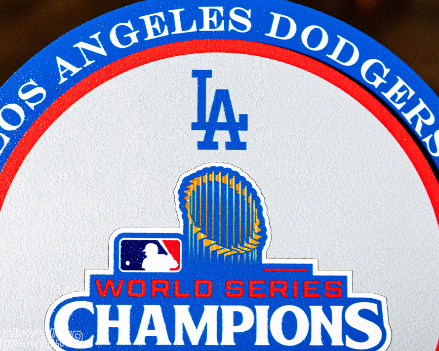 Los Angeles Dodgers 2024 World Series "Double Play" On the Shelf or on the Wall Art