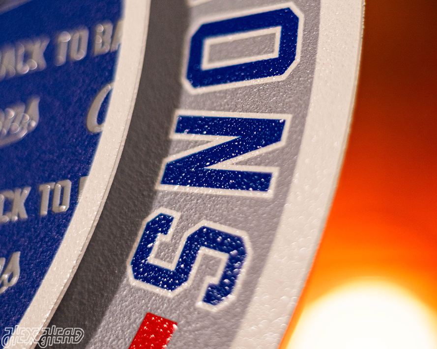 Los Angeles Dodgers "BACK to BACK" 2025 World Series 3D Metal Wall Art