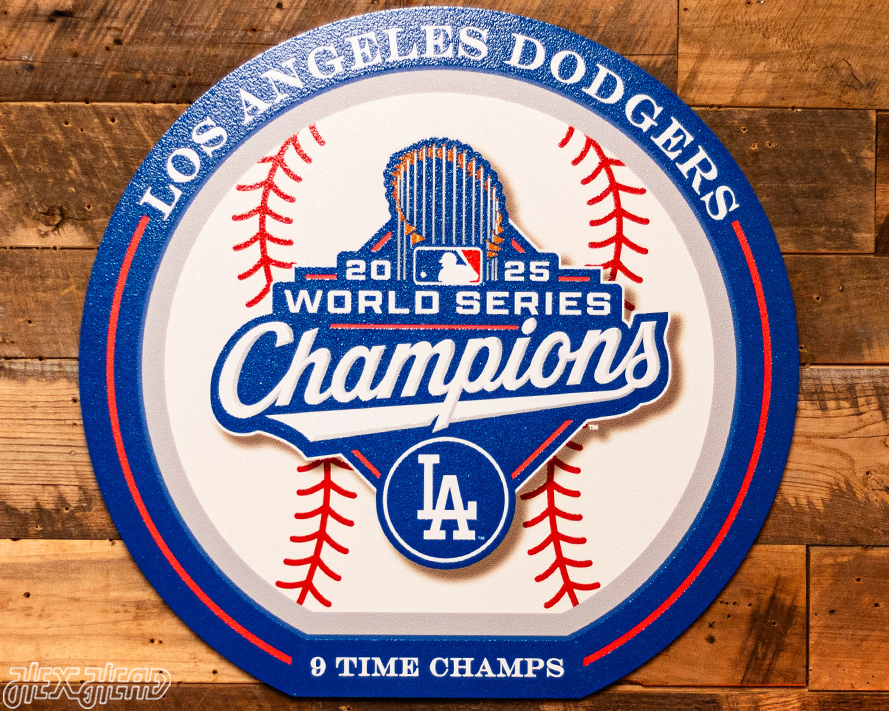 VARSITY Collection- SINGLE Layer Los Angeles Dodgers 2025 World Series Wall Art