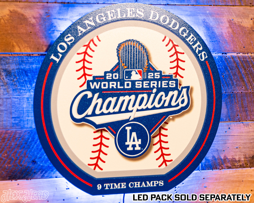 VARSITY Collection- SINGLE Layer Los Angeles Dodgers 2025 World Series Wall Art