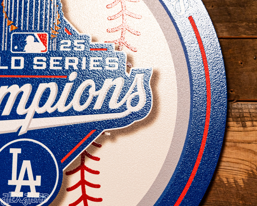 VARSITY Collection- SINGLE Layer Los Angeles Dodgers 2025 World Series Wall Art
