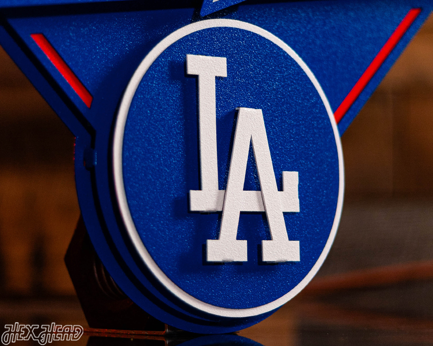 Los Angeles Dodgers 2025 World Series 3D Vintage Metal Wall Art