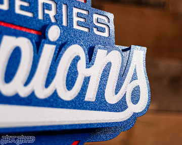 Los Angeles Dodgers 2025 World Series 3D Vintage Metal Wall Art