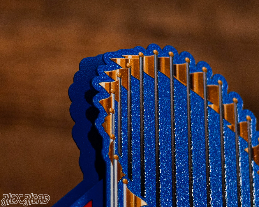 Los Angeles Dodgers 2025 World Series 3D Vintage Metal Wall Art