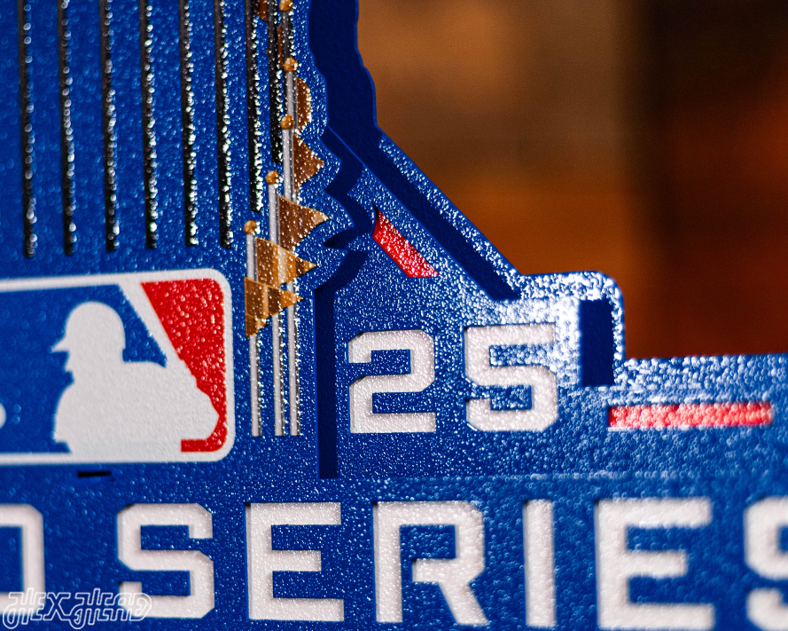 Los Angeles Dodgers 2025 World Series 3D Vintage Metal Wall Art