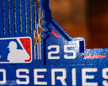 Los Angeles Dodgers 2025 World Series 3D Vintage Metal Wall Art