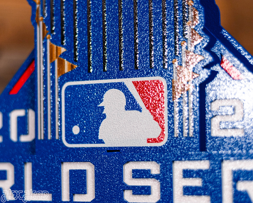 Los Angeles Dodgers 2025 World Series 3D Vintage Metal Wall Art