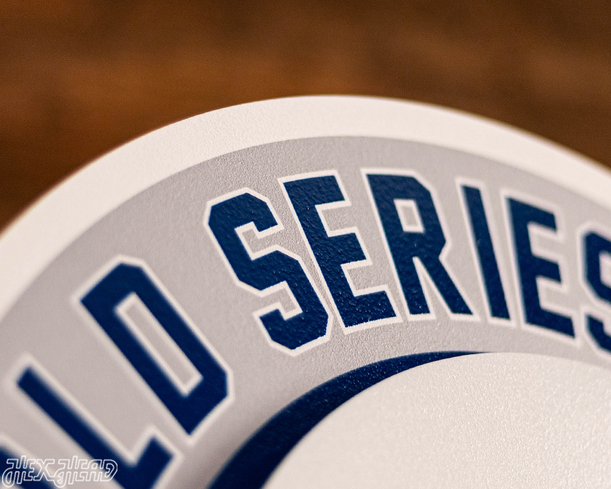 Los Angeles Dodgers DYNASTY - World Series Wins / Replaceable Icon Plate 3D Vintage Metal Wall Art