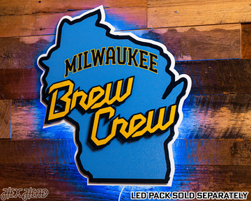 Milwaukee Brewers "Brew Crew" 3D Metal Wall Art