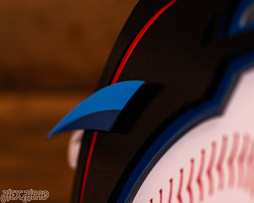 Miami Marlins 3D Vintage Metal Wall Art